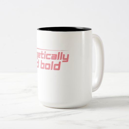 Onbeschaamd Holy & Bold Coffee Mok (Voorkant rechts)