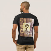 "Onbeschaamd zwart" T-shirt (Achterkant volledig)