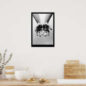 onbeschermde handen poster (Keuken)