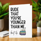 Onbeschoft dat je jonger bent dan ik, griezelige v kaart