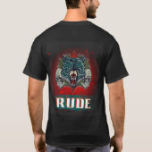 onbeschoft, schedel en beer t-shirt (Achterkant)