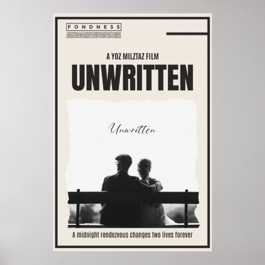 Onbeschreven Poster (Voorkant)