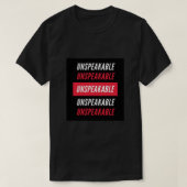 Onbeschrijfbaar Poster T-shirt (Design voorkant)