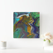 Onbeslist 3 Kleurrijke Abstracte Wandklok (Huis)