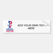 Onbeslist kiezer bumpersticker (Voorkant)