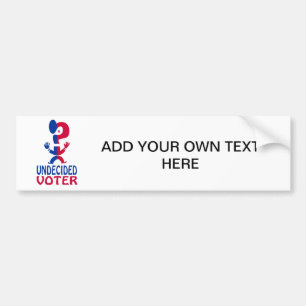 Onbeslist kiezer bumpersticker