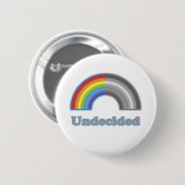 Onbeslist regenboog ronde button 5,7 cm (Voorkant /achterkant)