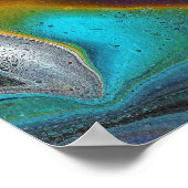 Onbesliste 2 psychedelische Abstracte kunstprint Poster (Hoek)