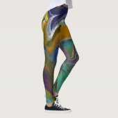 Onbesliste 2 psychedelische Abstracte Leggings (Rechts)