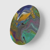 Onbesliste 2 psychedelische Abstracte wandklok (Hoek)