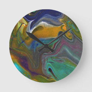 Onbesliste 2 psychedelische Abstracte wandklok
