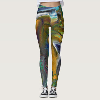 Onbesliste 3 Kleurrijke Abstracte Leggings