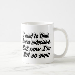 Onbesliste Grappige Quote zwarte typografie Koffiemok