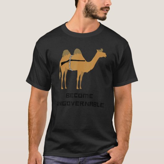 Onbestuurbaar Tactisch Camel Meme worden T-shirt (Voorkant)