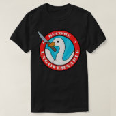 Onbestuurbaar worden 2 t-shirt (Design voorkant)