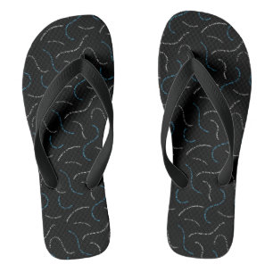 onbetaalbaar   Abstract golvend tekstpatroon Teenslippers