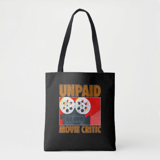 Onbetaald filmfilmfilmrecorder filmbioscoop Lover Tote Bag (Voorkant)