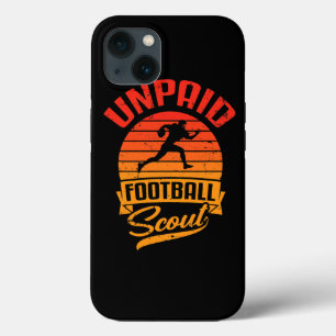 Onbetaald Football Scout Retro Fan van League Play Case-Mate iPhone Case