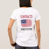 Onbetaalde Demonstrant - Protest T-shirt (Achterkant)