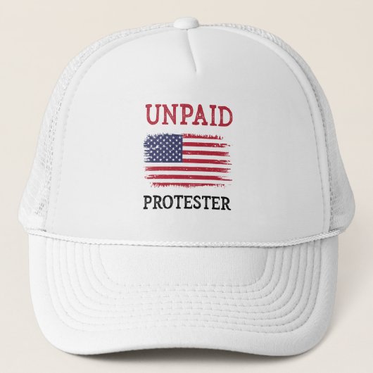 Onbetaalde Demonstrant - Protest Trucker Pet (Voorkant)
