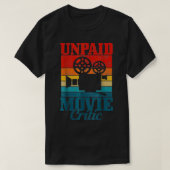 Onbetaalde filmcamera kerst onbetaald t-shirt (Design voorkant)