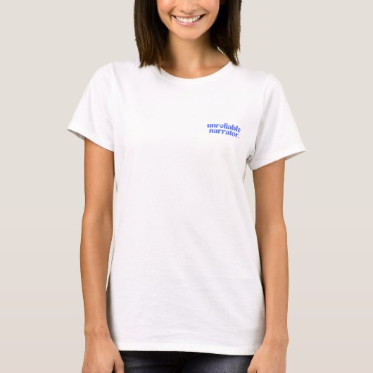 Onbetrouwbaar Narrator T-shirt (Voorkant)