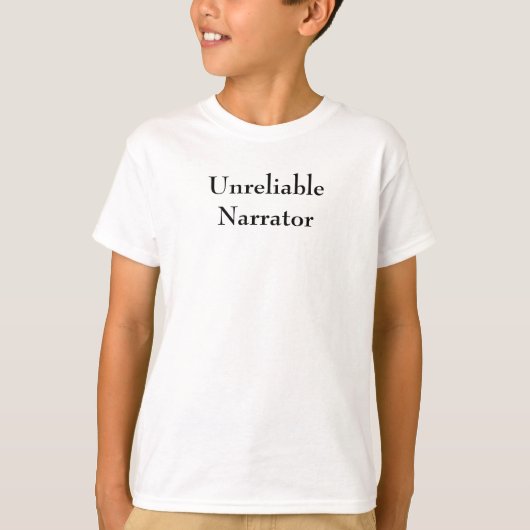 Onbetrouwbare Narrator T-shirt (Voorkant)