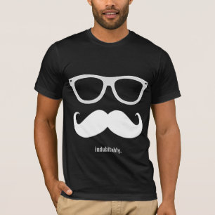 onbetwistbaar - grappige snor en zonnebril t-shirt