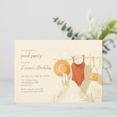 Onbetwistbaar Zomer Pool Party Kaart (Staand voorkant)