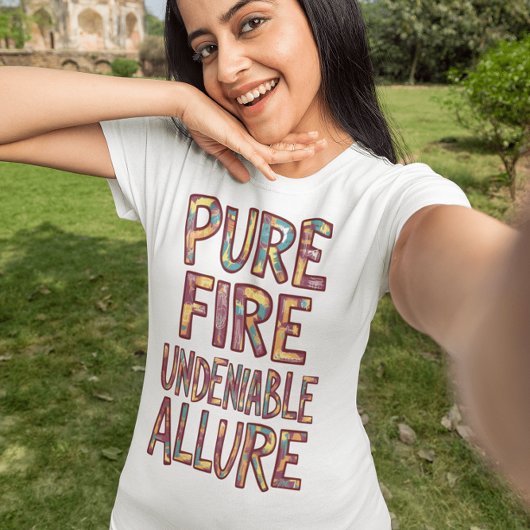 Onbetwistbare Allure: Puur vuur T-shirt