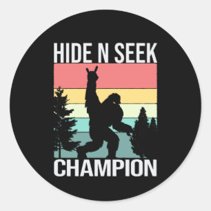 Onbetwiste Huid N Seek Champion Bigfoot Ronde Sticker