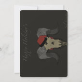 Onbevangen Sol Invictus (met hoed) Feestdagenkaart (Voorkant)