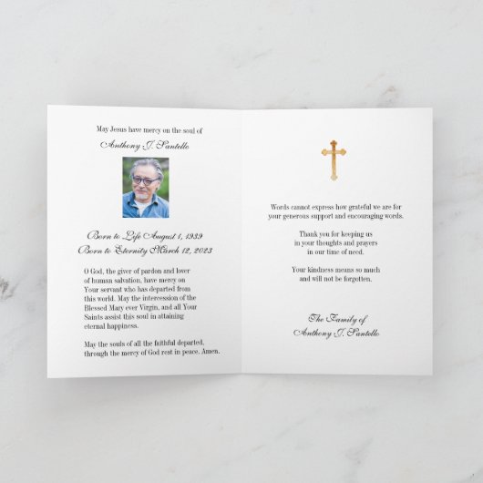 Onbevlekt Hart Maria Katholieke Sympathie Dank u Bedankkaart (Binnen)