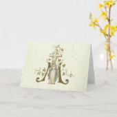 Onbevlekt Hart Mary Marian Cross Lace Kaart (Gele Bloem)