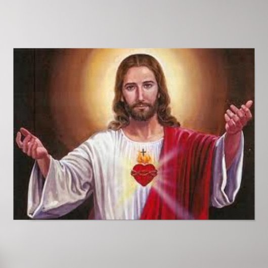 , onbevlekt hart van de Heilige Jezus Christus Poster (Voorkant)