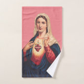 Onbevlekt Hart van de Maagd Maria Bad Handdoek (Handdoek)