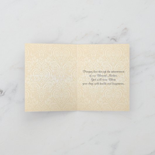 Onbevlekt Hart van de Maagd Maria Herstel Wordt Go Kaart (Binnen)