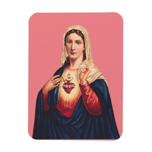 Onbevlekt Hart van de Maagd Maria Magneet (Verticaal)