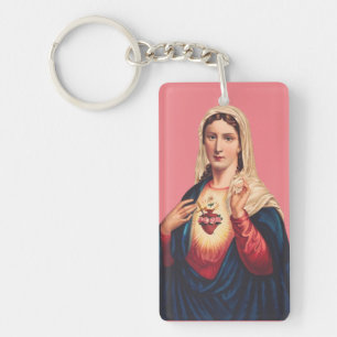 Onbevlekt Hart van de Maagd Maria Sleutelhanger