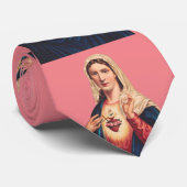 Onbevlekt Hart van de Maagd Maria Stropdas (Opgerold)