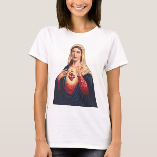 Onbevlekt Hart van de Maagd Maria T-shirt (Voorkant)