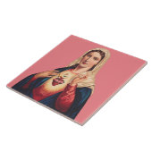 Onbevlekt Hart van de Maagd Maria Tegeltje (Zijkant)