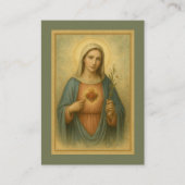 Onbevlekt Hart van Maria Begrafenismonument Visitekaartje (Voorkant)