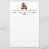 Onbevlekt Hart van Maria & Heilig Hart van Jezus Briefpapier (Voorkant)