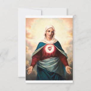 Onbevlekt Hart van Maria Heilige Kaart
