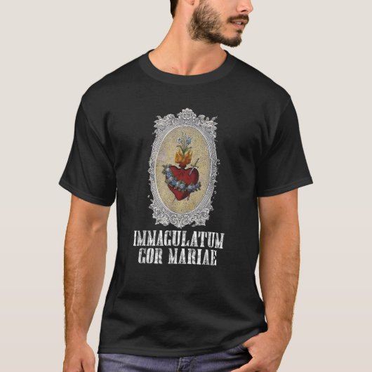 Onbevlekt hart van Maria Katholiek T-shirt (Voorkant)