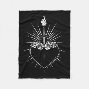 Onbevlekt Hart van Maria Mannen Vrouwen Katholieke Fleece Deken