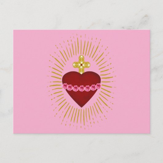 Onbevlekt Hart van Maria Symbool Briefkaart (Voorkant)