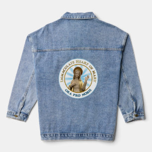 Onbevlekt Hart van Mary Ora Pro Nobis Denim Jacket
