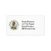 Onbevlekt Hart van Mary Ora Pro Nobis Etiket (Voorkant)